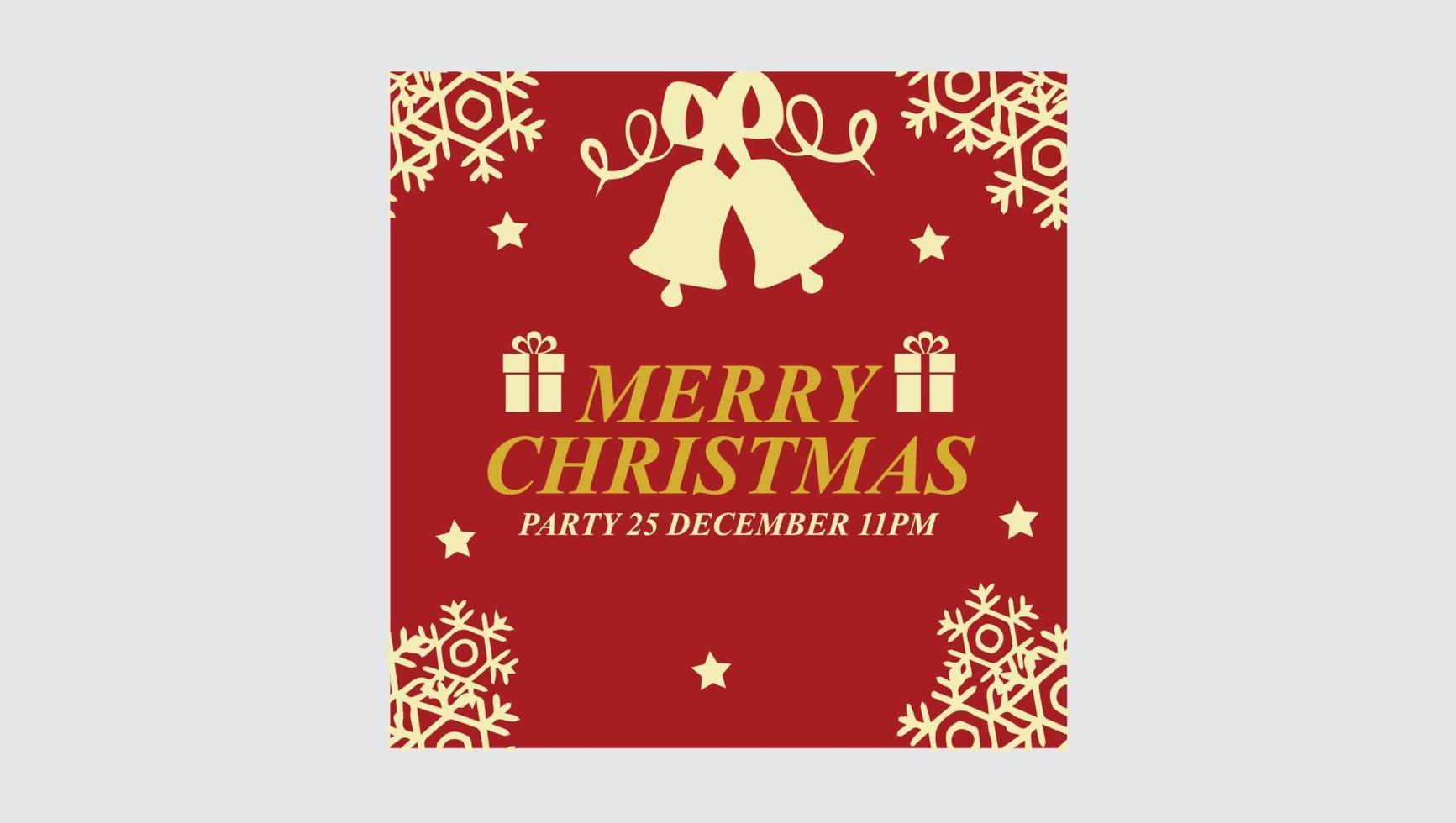 christmas party celebration social media post vector