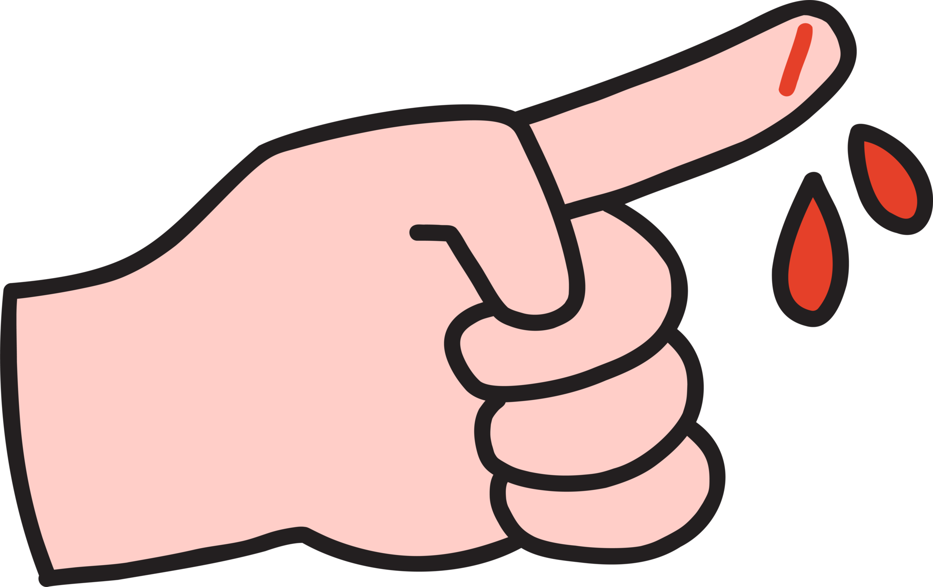 hand gezeichnete blutende fingerillustration 15284479 PNG
