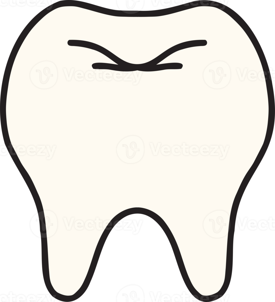 Hand Drawn good teeth illustration png