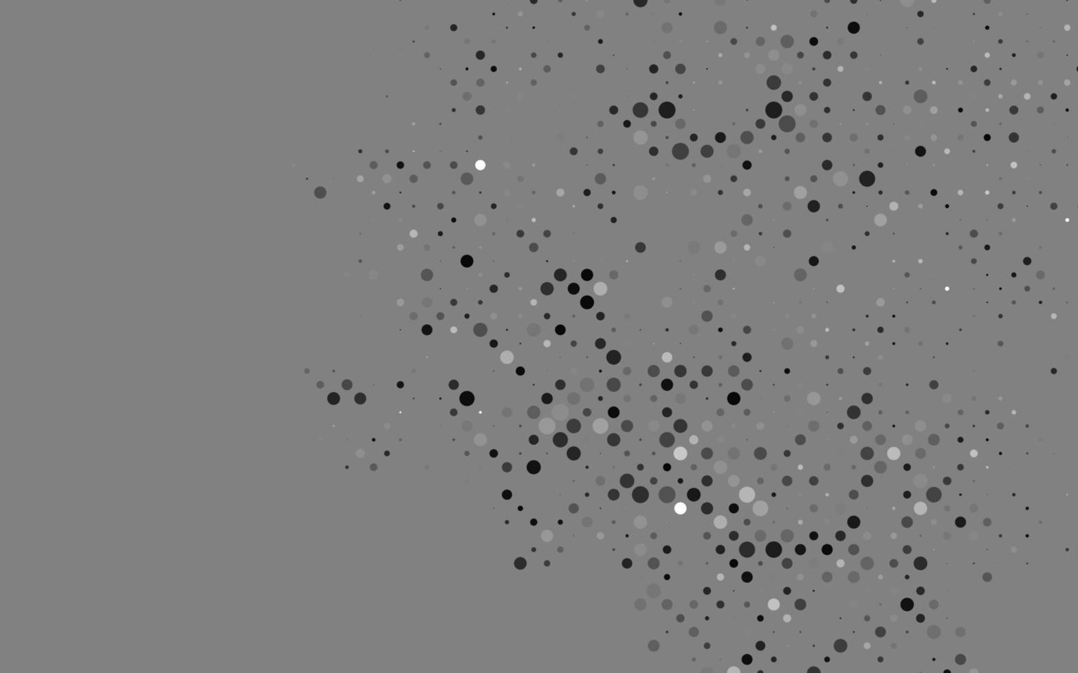 Plantilla de vector gris plateado claro con círculos.