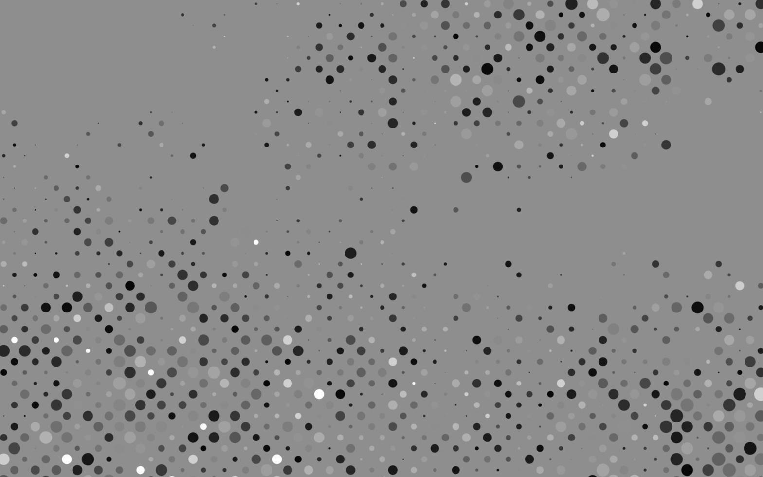 patrón de vector gris plateado claro con esferas.