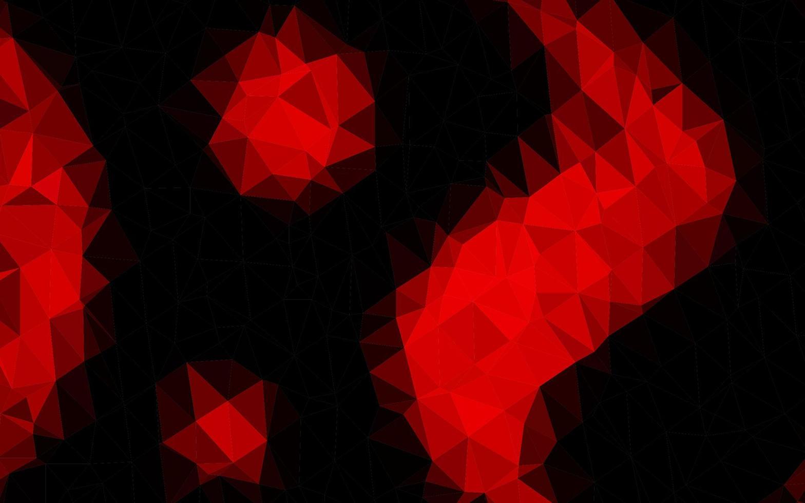 Light Red vector shining triangular template.