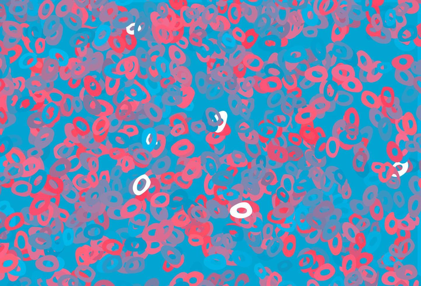 Light Blue, Red vector background with bubbles.