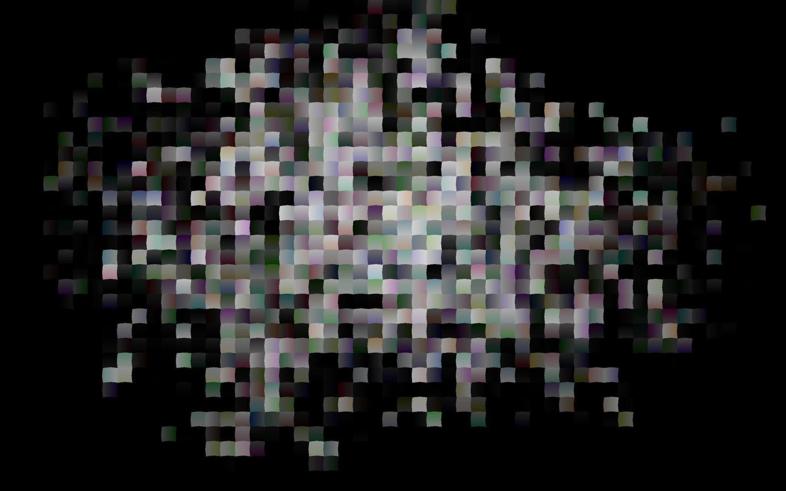 Dark Silver, Gray vector backdrop with rectangles, squares.