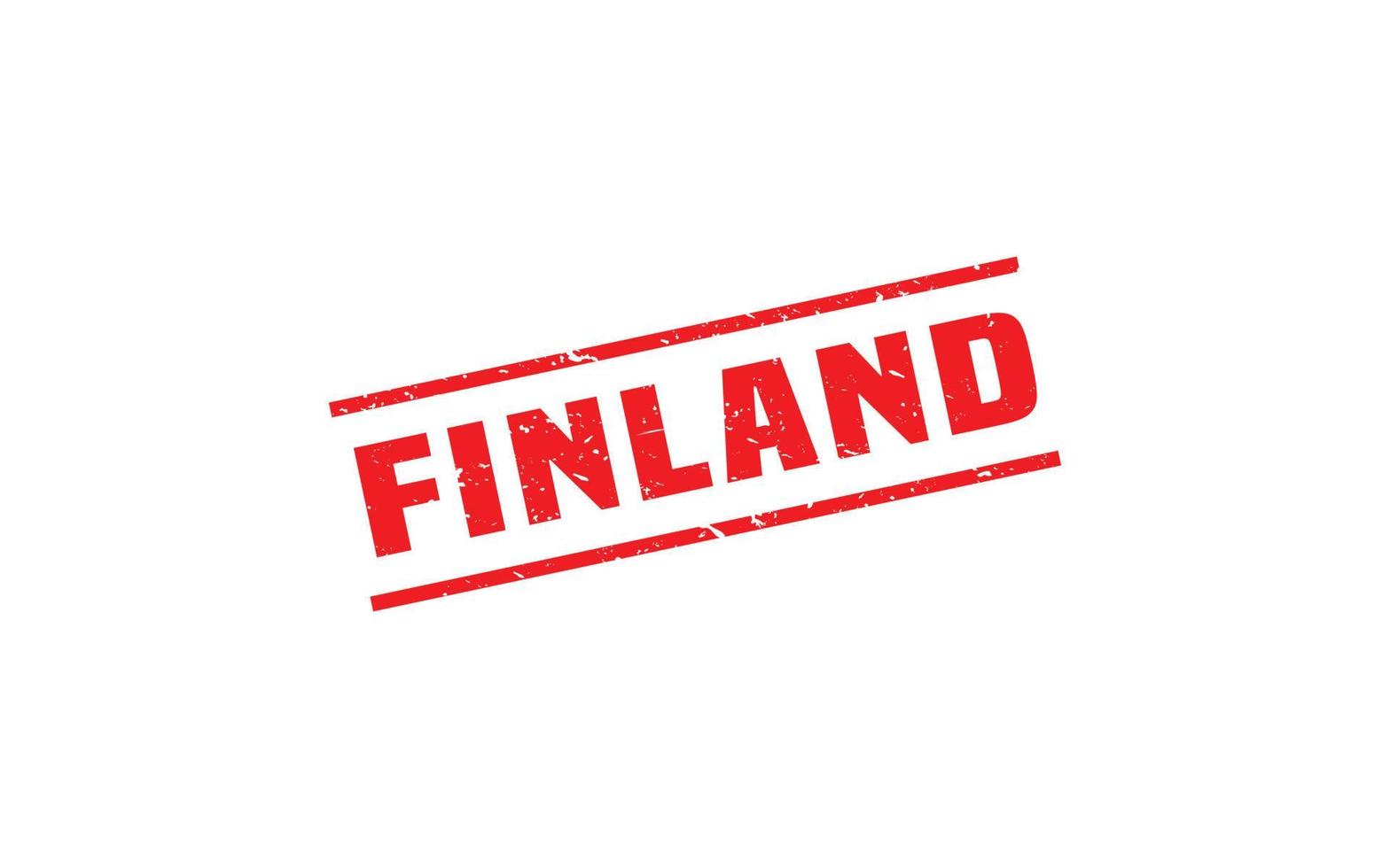 FINLAND stamp rubber with grunge style on white background vector