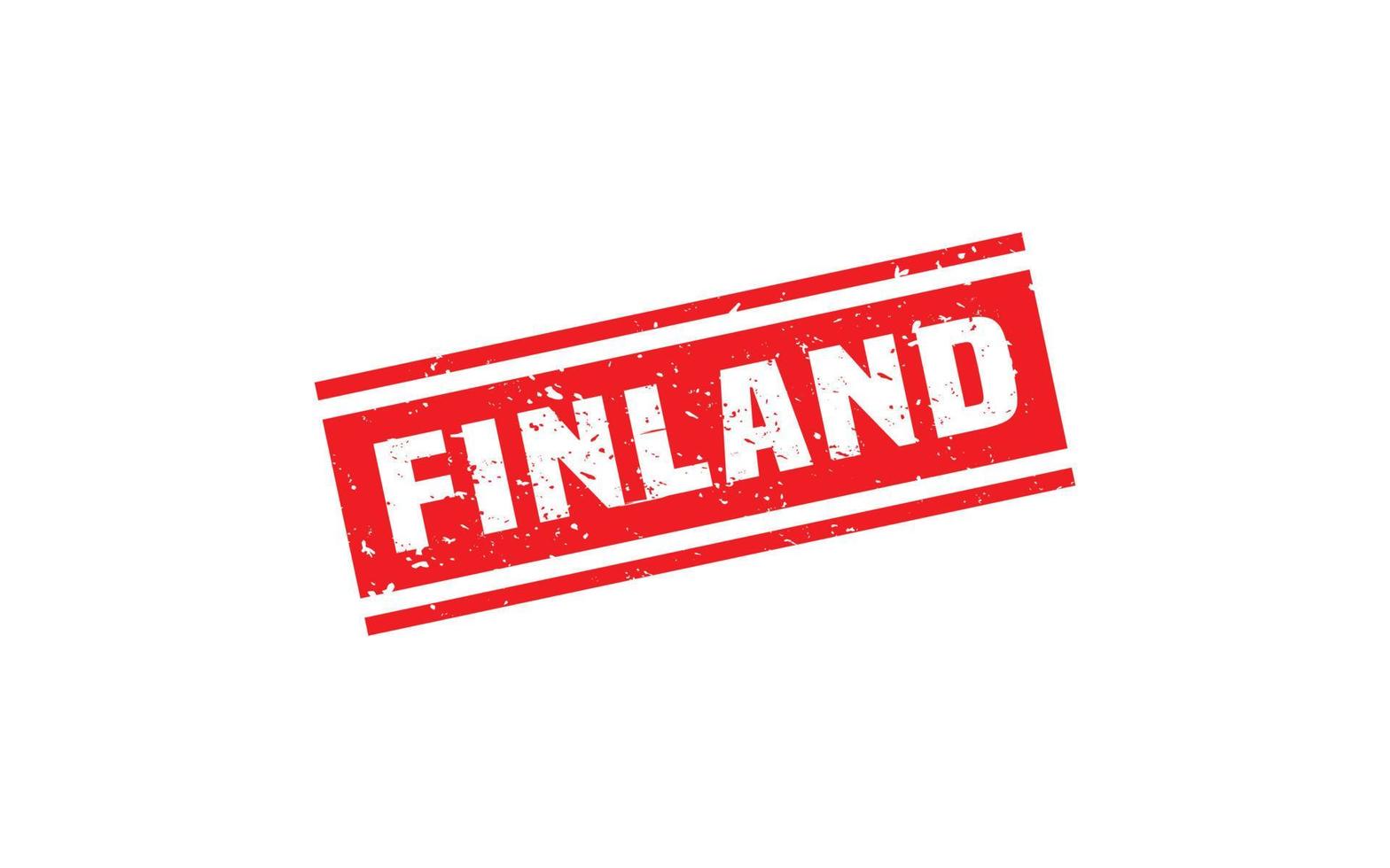 FINLAND stamp rubber with grunge style on white background vector