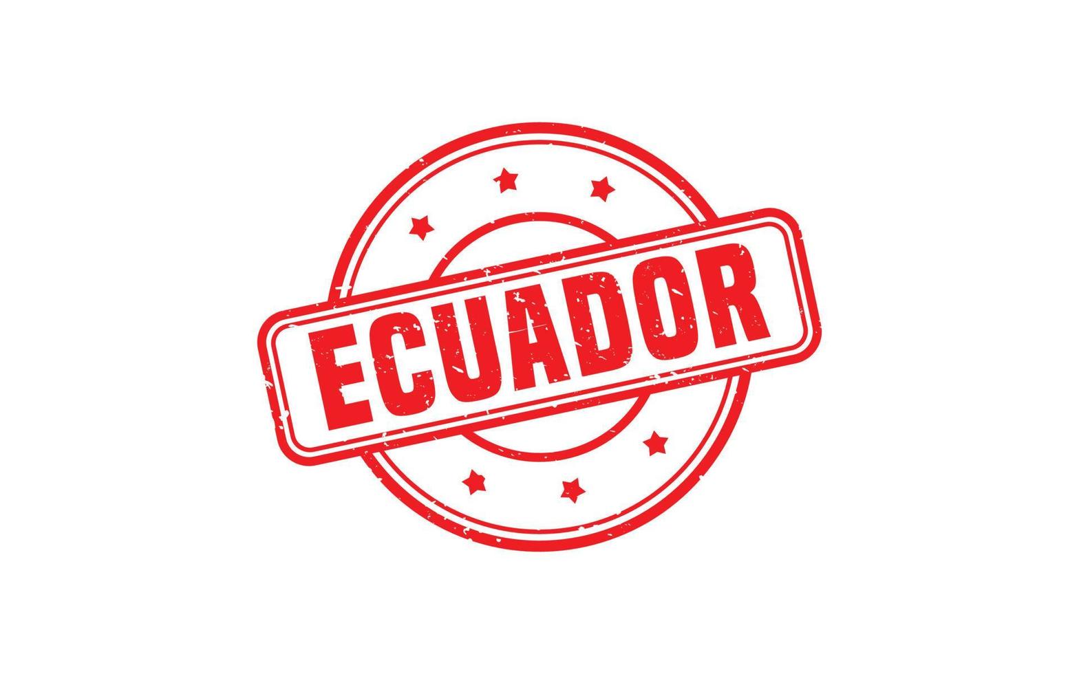 goma de sello de ecuador con estilo grunge sobre fondo blanco vector