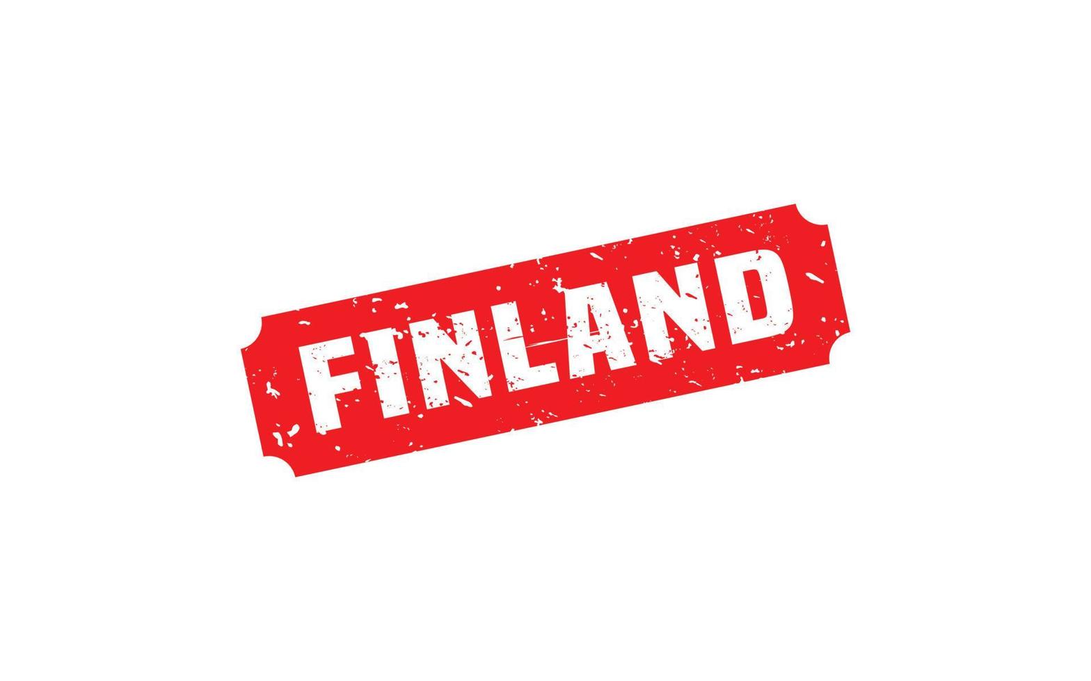 FINLAND stamp rubber with grunge style on white background vector