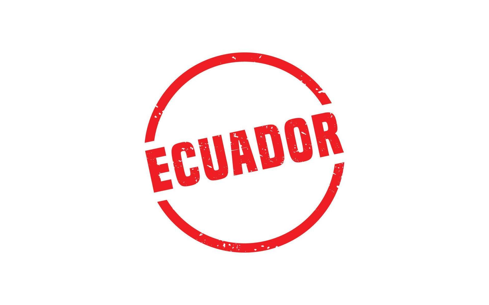 goma de sello de ecuador con estilo grunge sobre fondo blanco vector