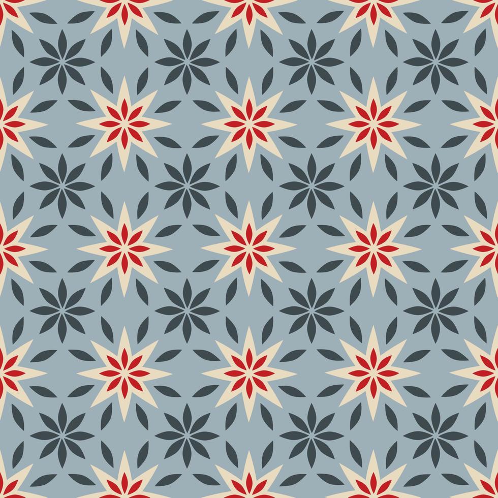 Resumen de patrones sin fisuras de vacaciones florales. textura ornamental floral. fondo de mosaico artístico vector