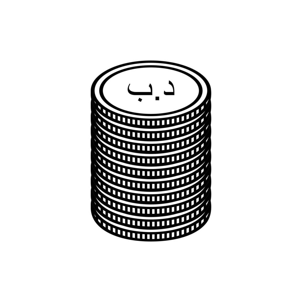 Bahrain Currency Icon Symbol, Bahraini Dinar, BHD Sign. Vector Illustration