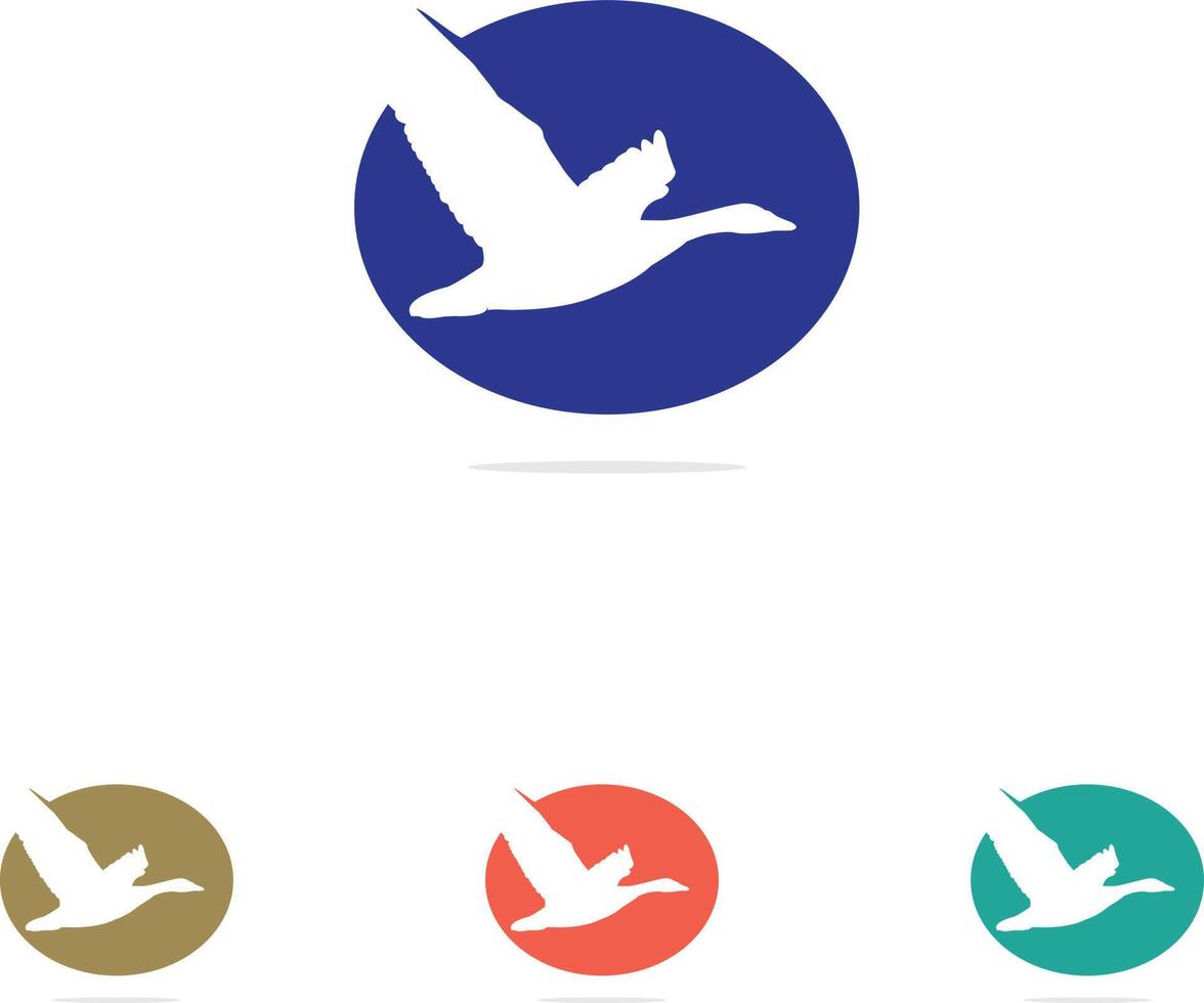 Cute and beautiful bird logo design. hummingbird Logo design. Unique cute bird logo template. vector