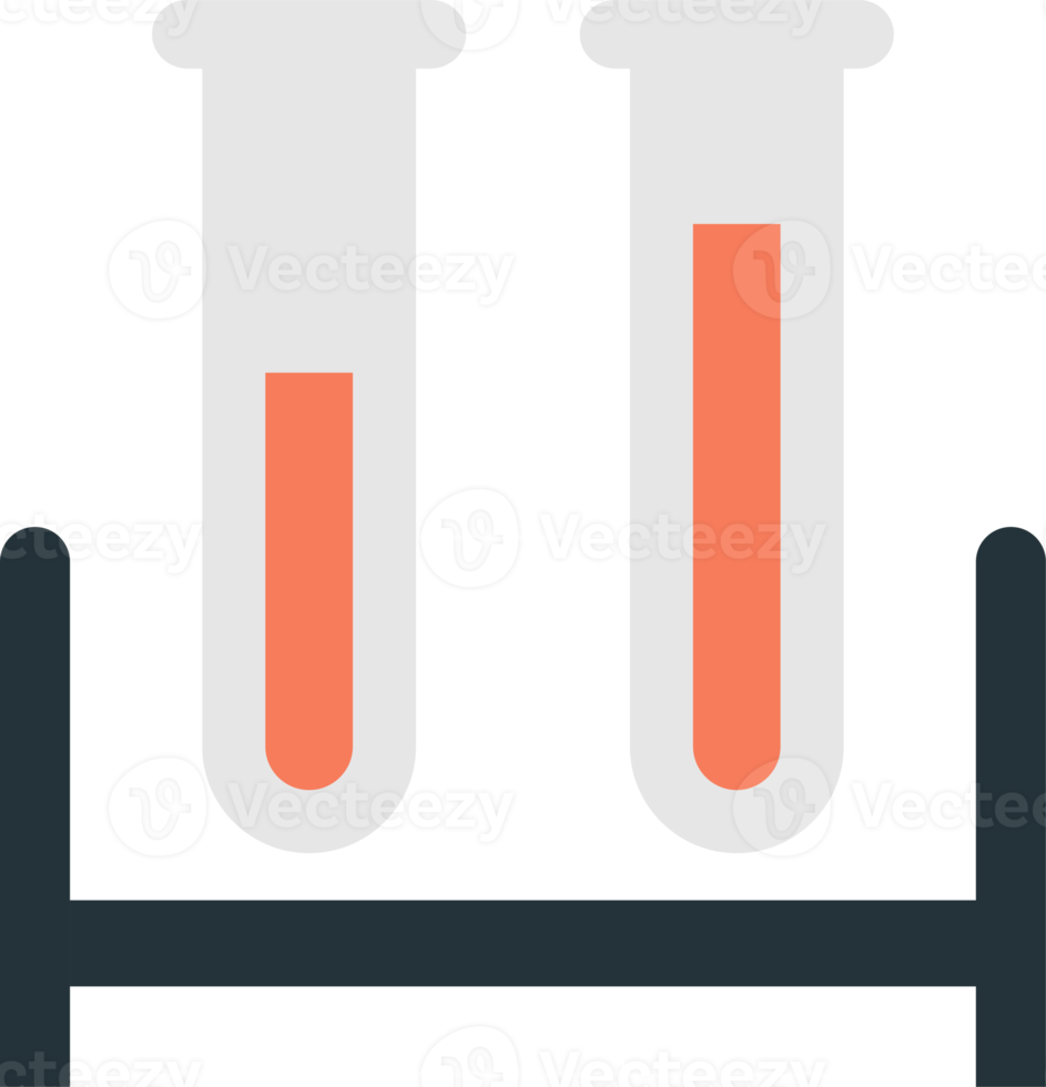 chemische röhrchen- oder reagenzglasillustration im minimalen stil png