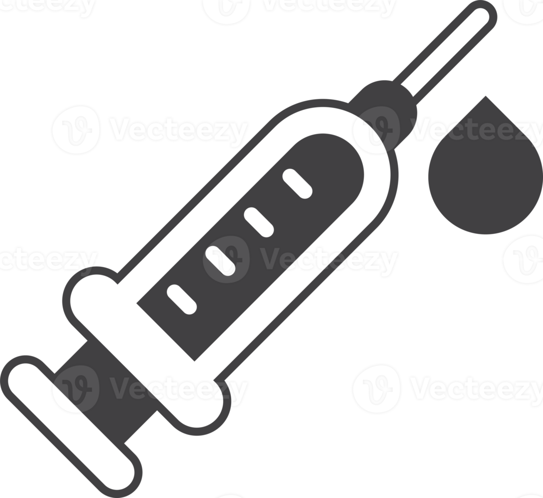 syringe illustration in minimal style png