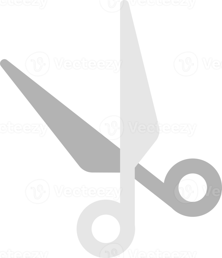 barber scissors illustration in minimal style png