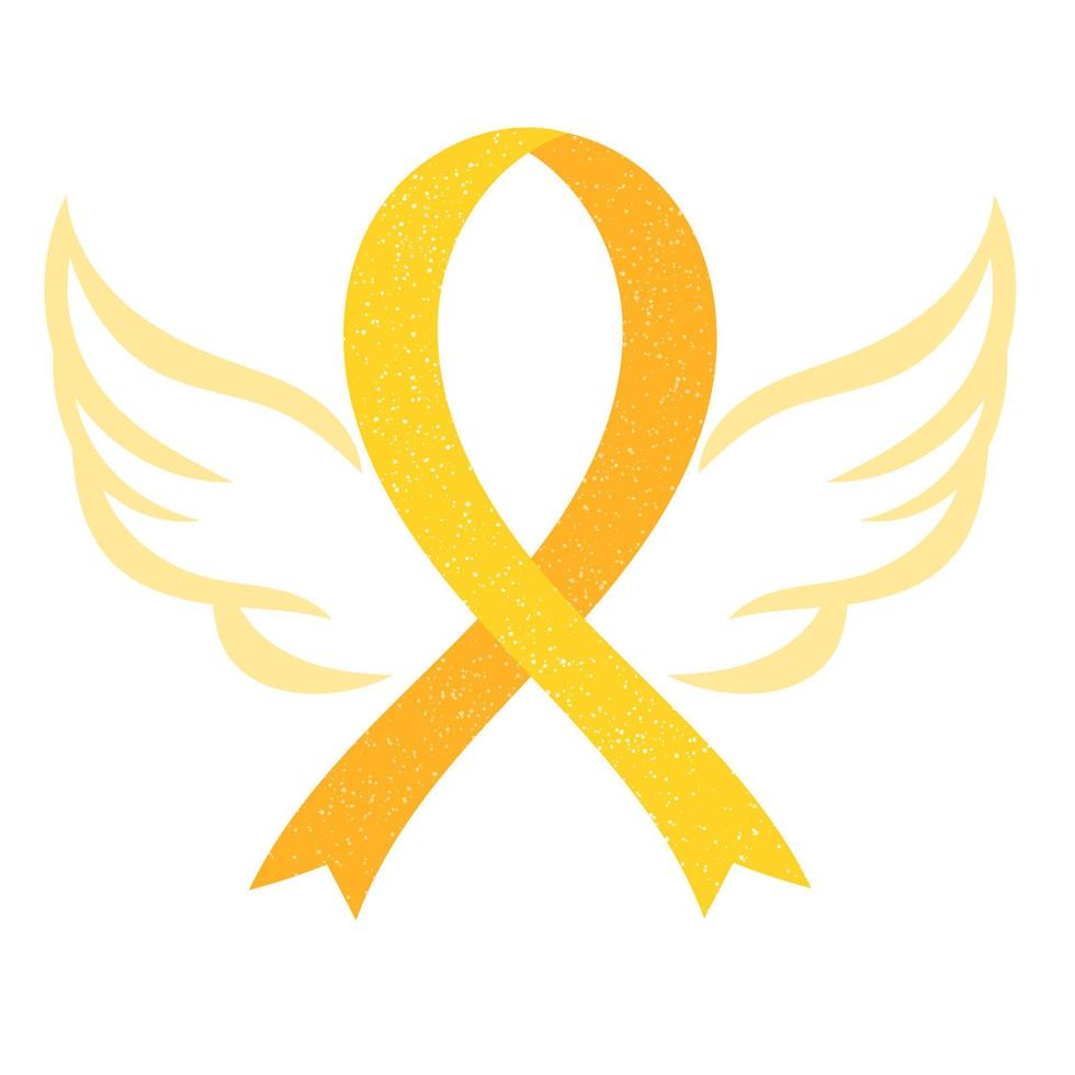 Childhood Cancer Awareness Ribbon vector