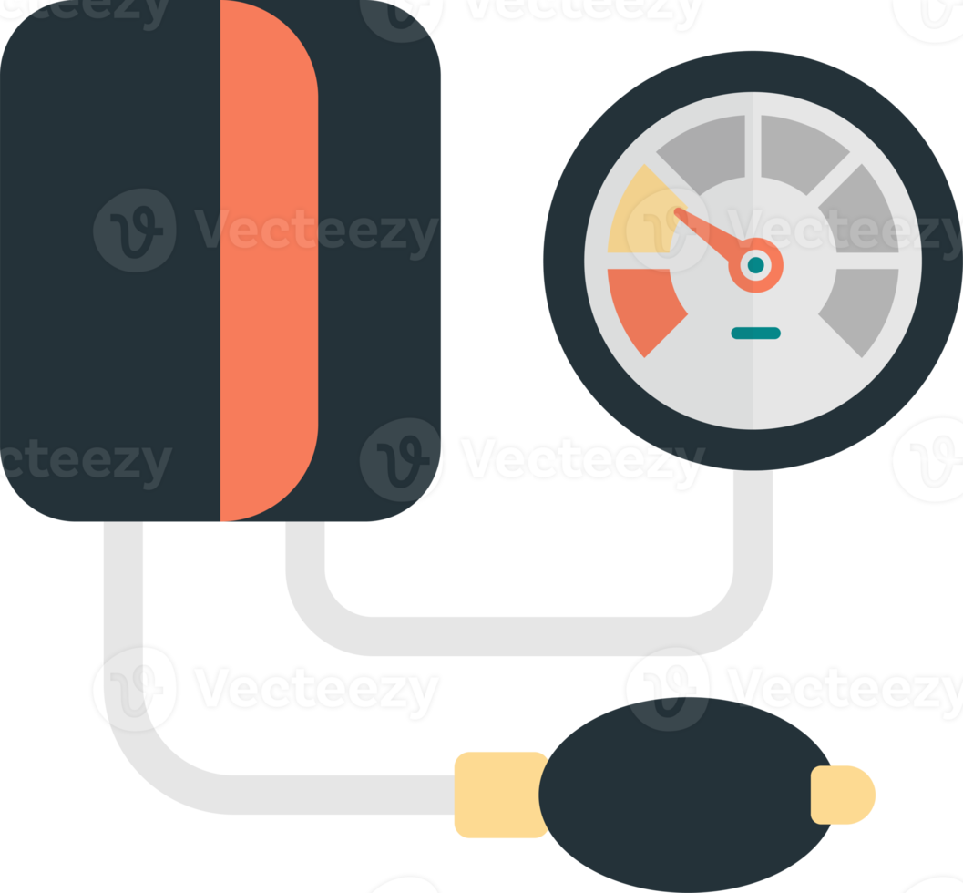 ilustração de monitor de pressão arterial em estilo minimalista png