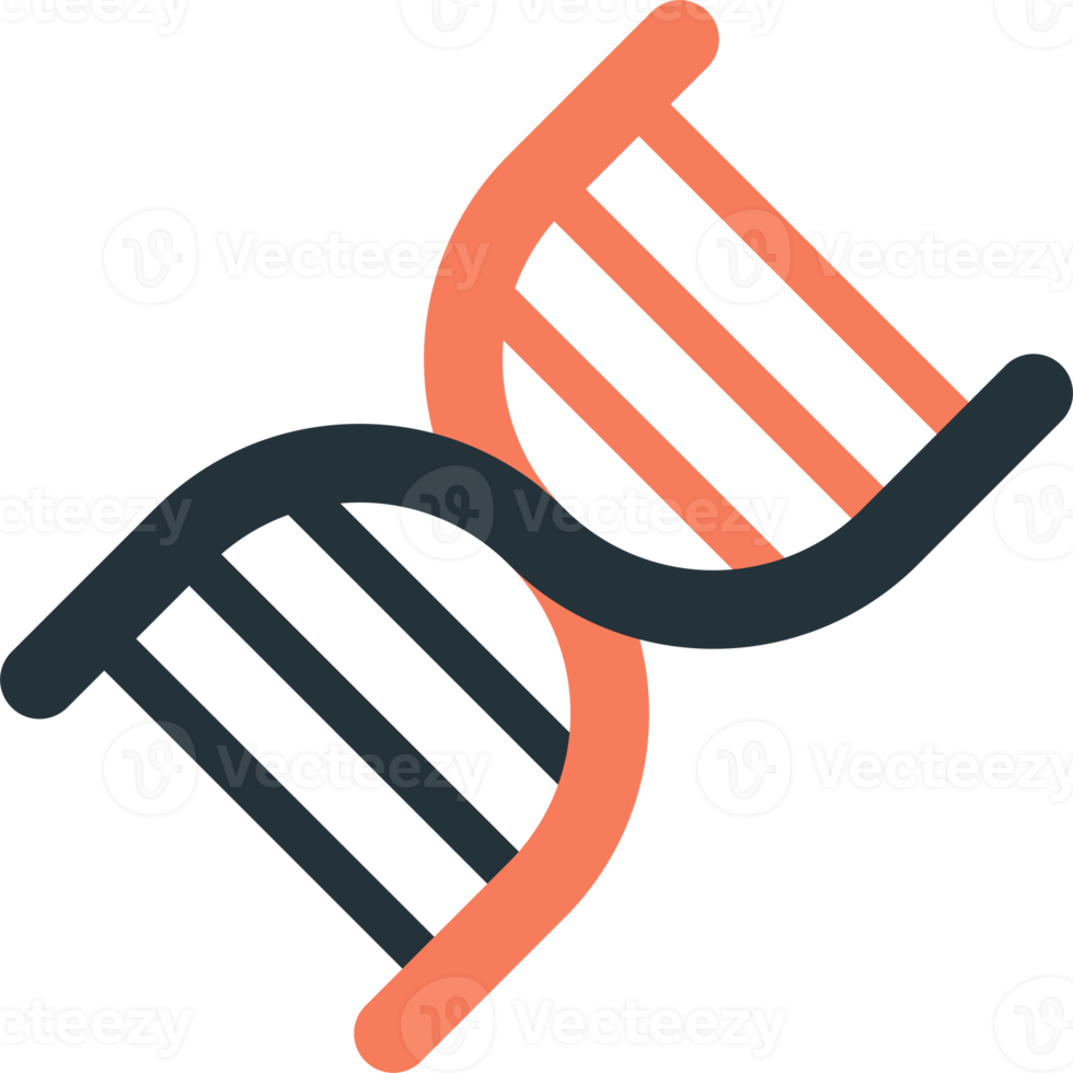 DNA and Genes illustration in minimal style png