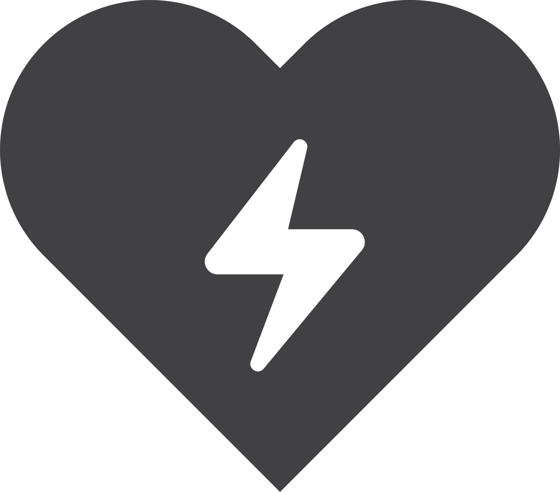 heart and lightning illustration in minimal style 15285880 PNG
