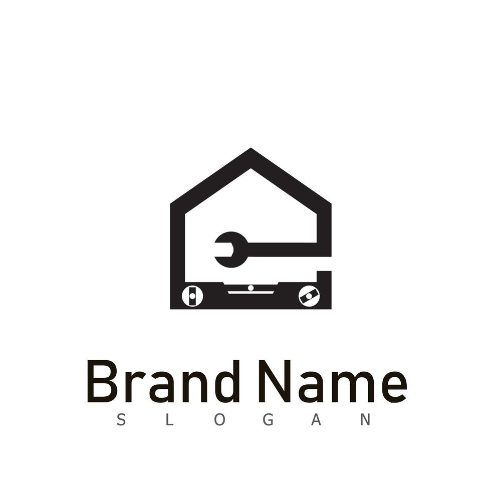 home repair real estate logo design symbol vector