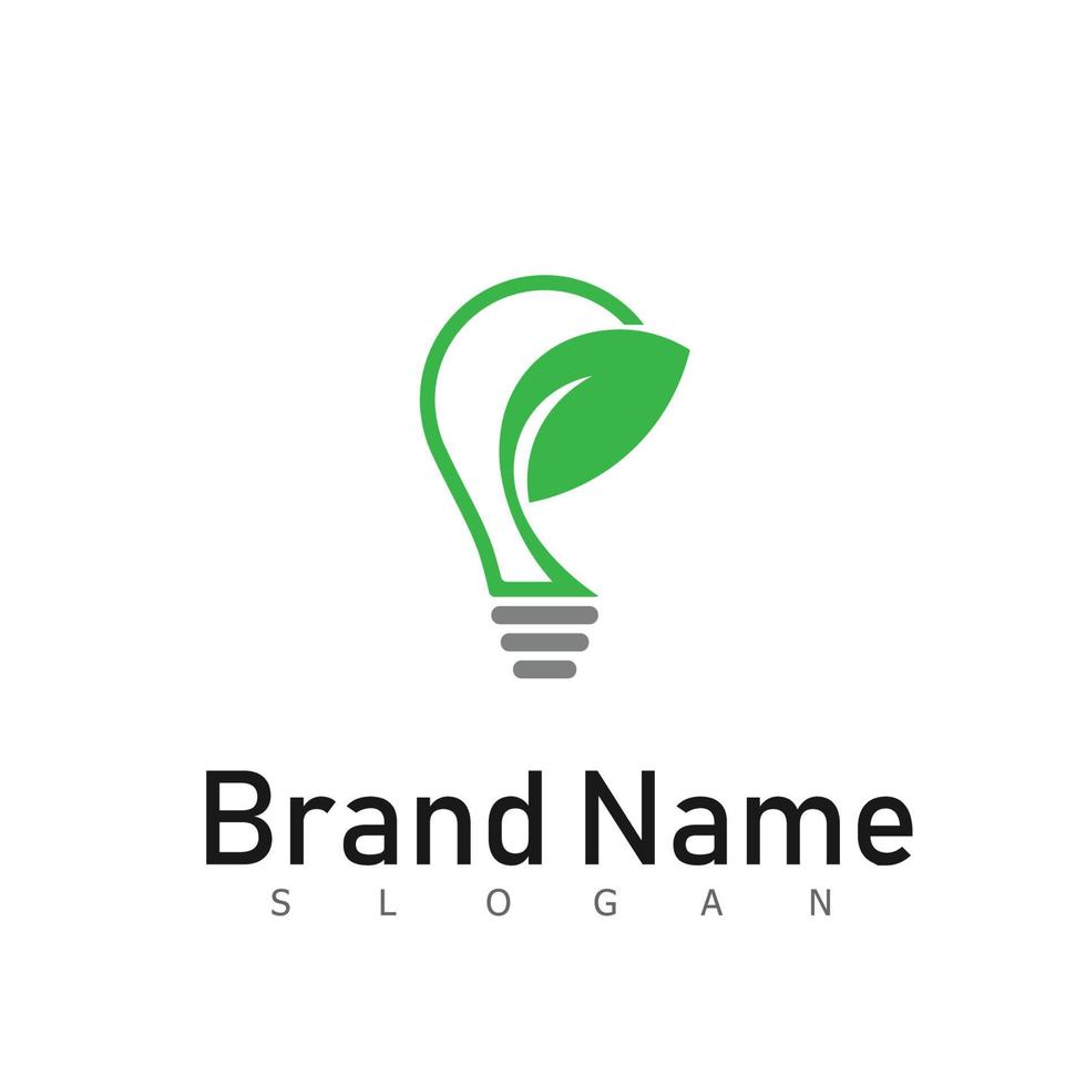 lamp light logo electric design symbol vector