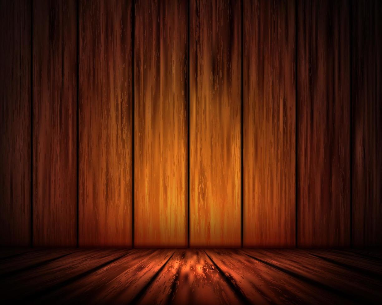 Rustic wooden plank background in 3d illustration vector