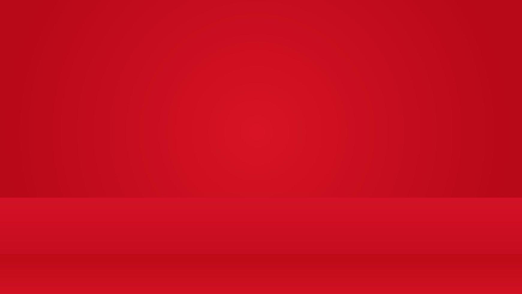 blank red studio scene background vector