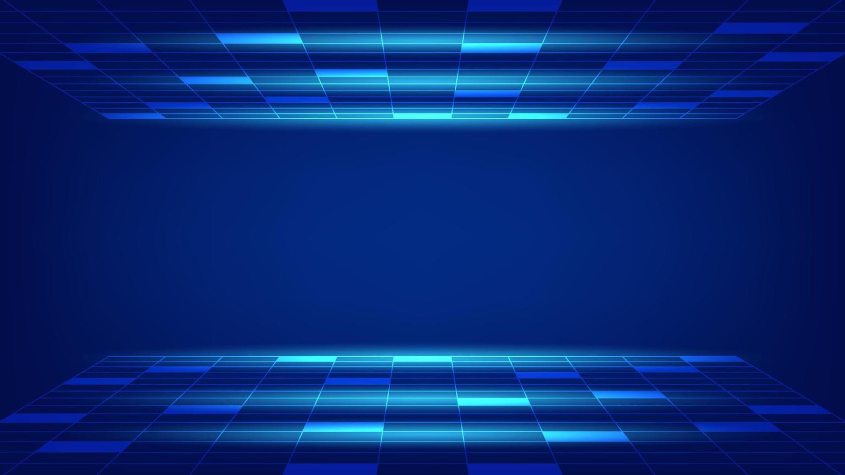 abstract futuristic technology background. hi tech digital blue light with copy space vector