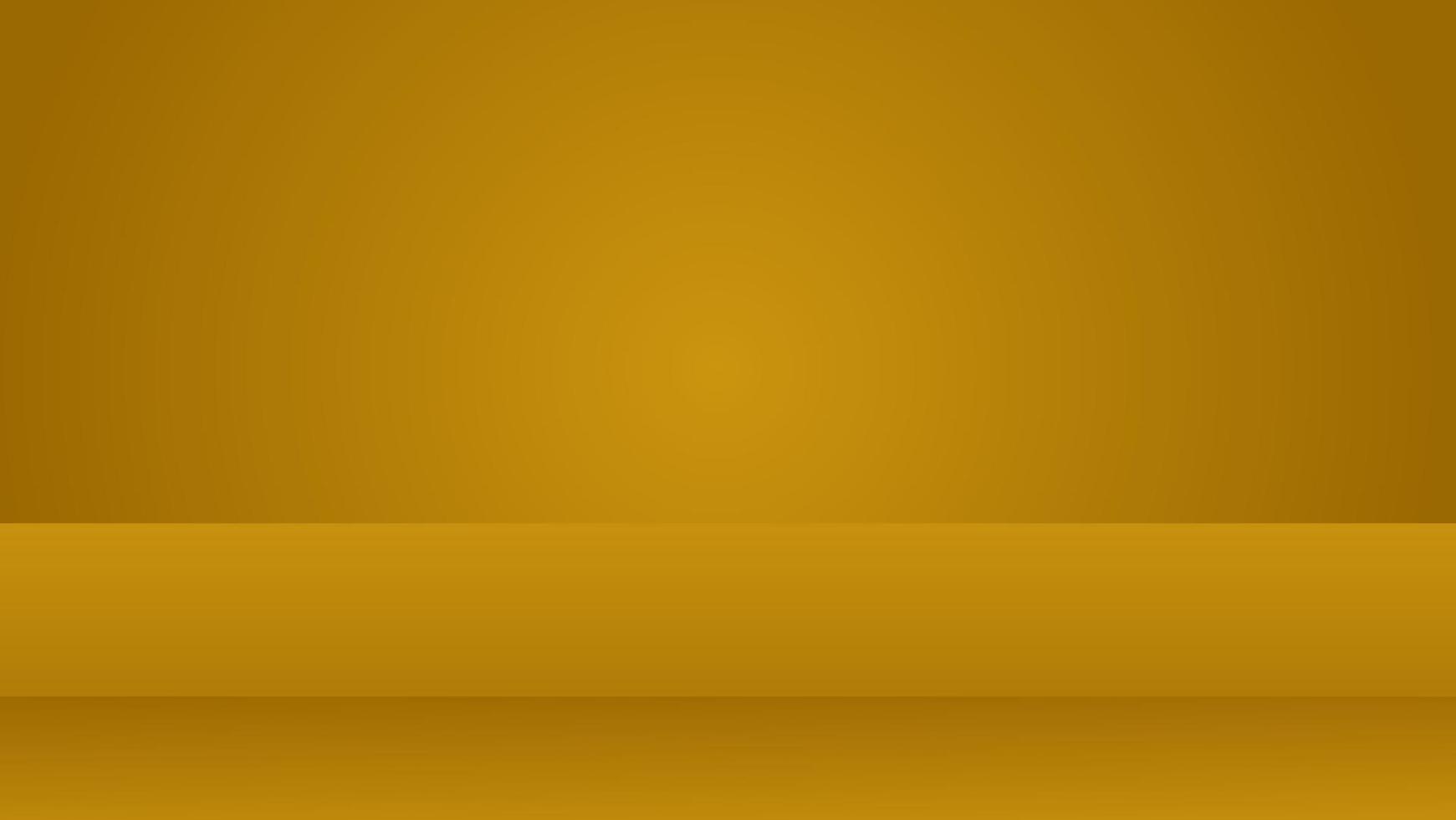 blank gold studio scene background for product display backdrop and graphic design element vector