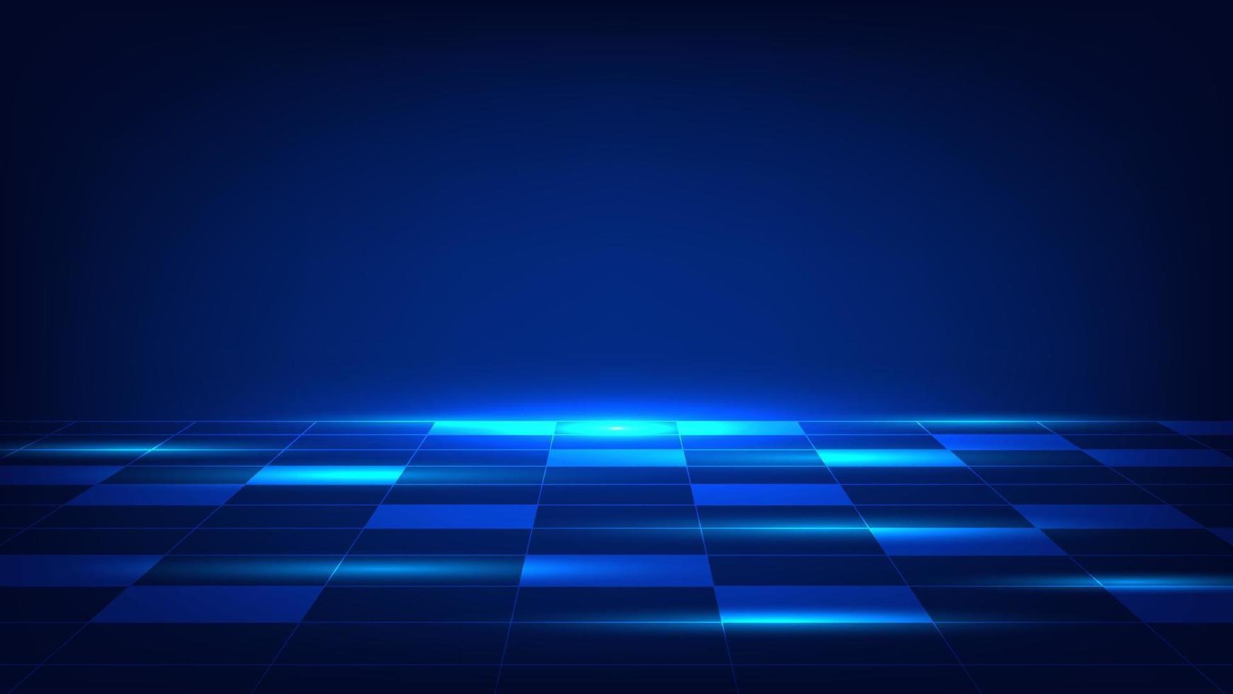 abstract futuristic technology background. hi tech digital blue light with copy space vector