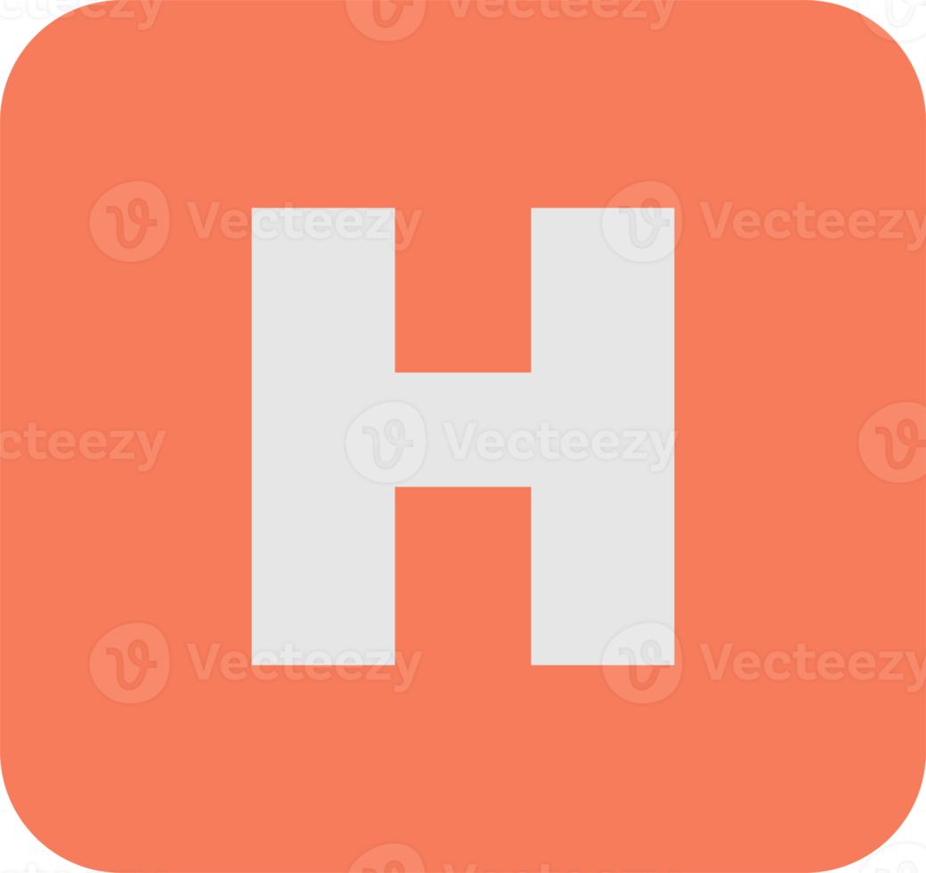 hospital symbol illustration in minimal style png