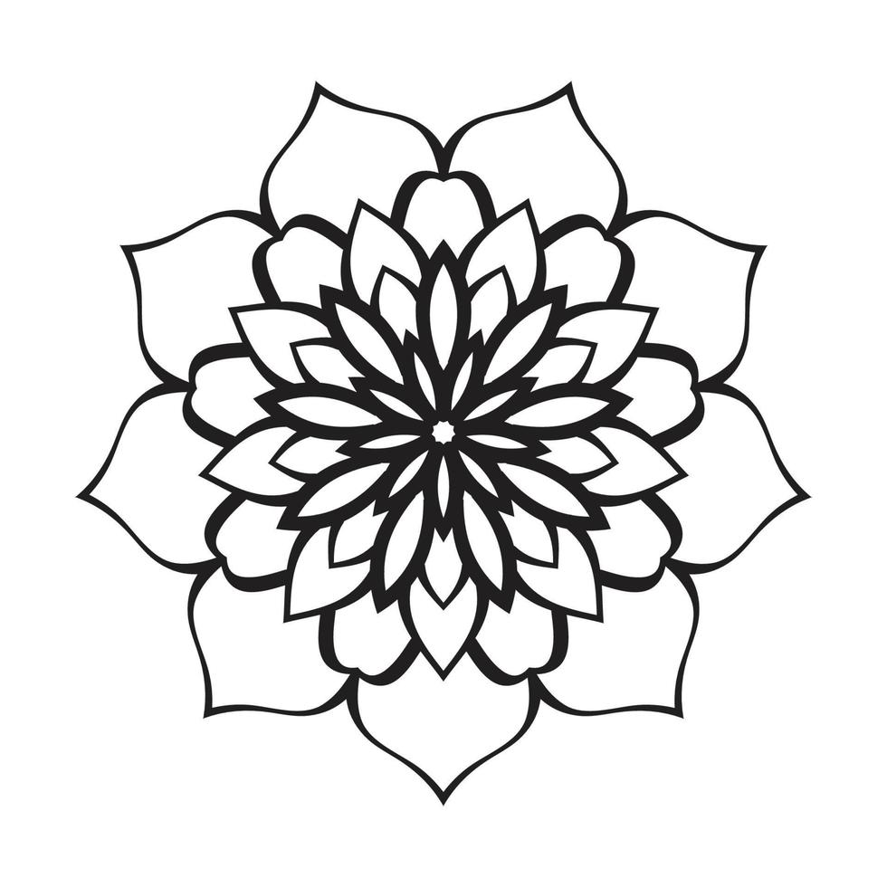 Mandala Design Decorative Pattern Decoration Snowflake vector