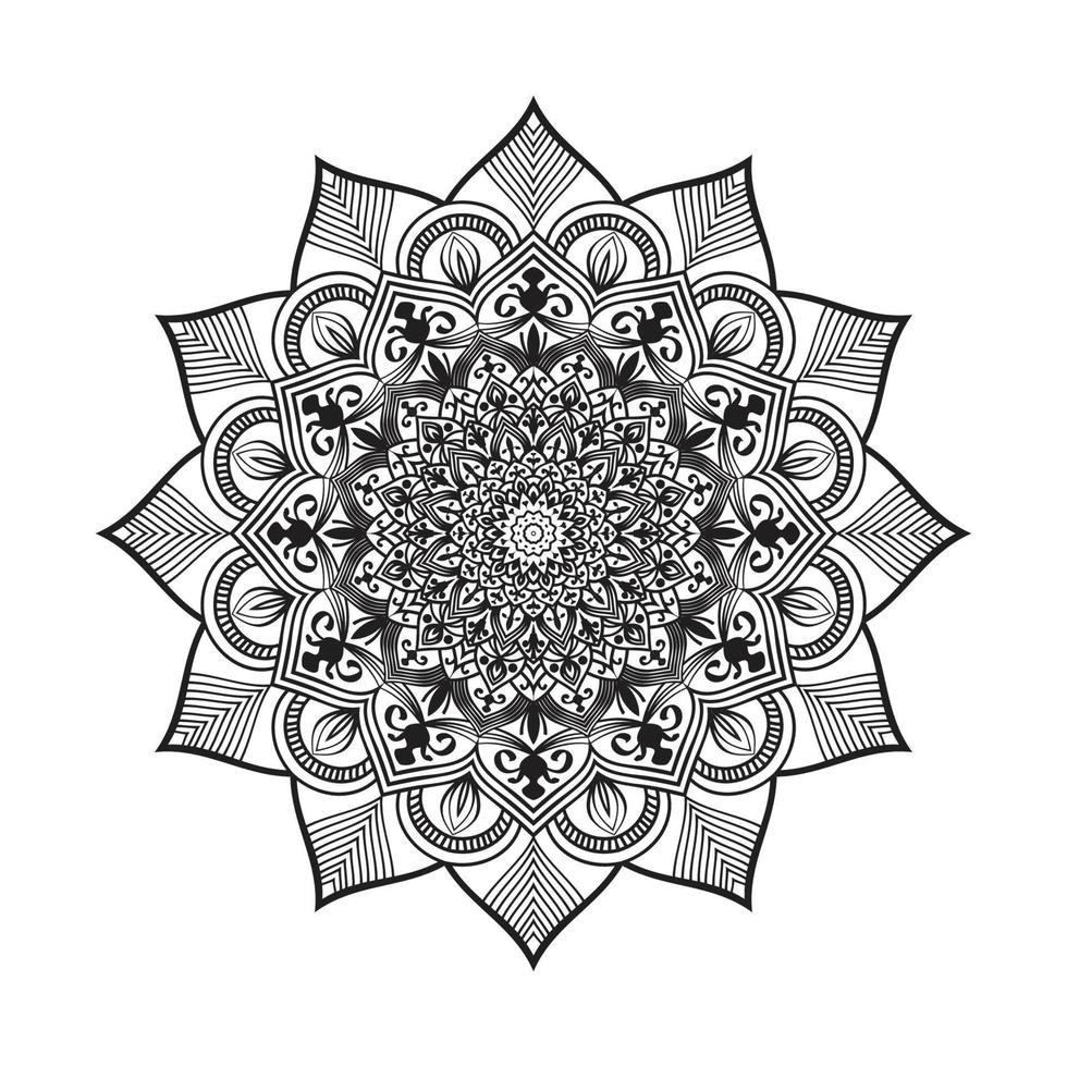 Mandala Design Decorative Pattern Decoration Snowflake vector