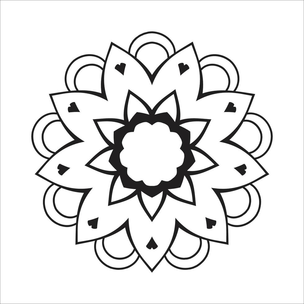 Mandala Design Decorative Pattern Decoration Snowflake vector