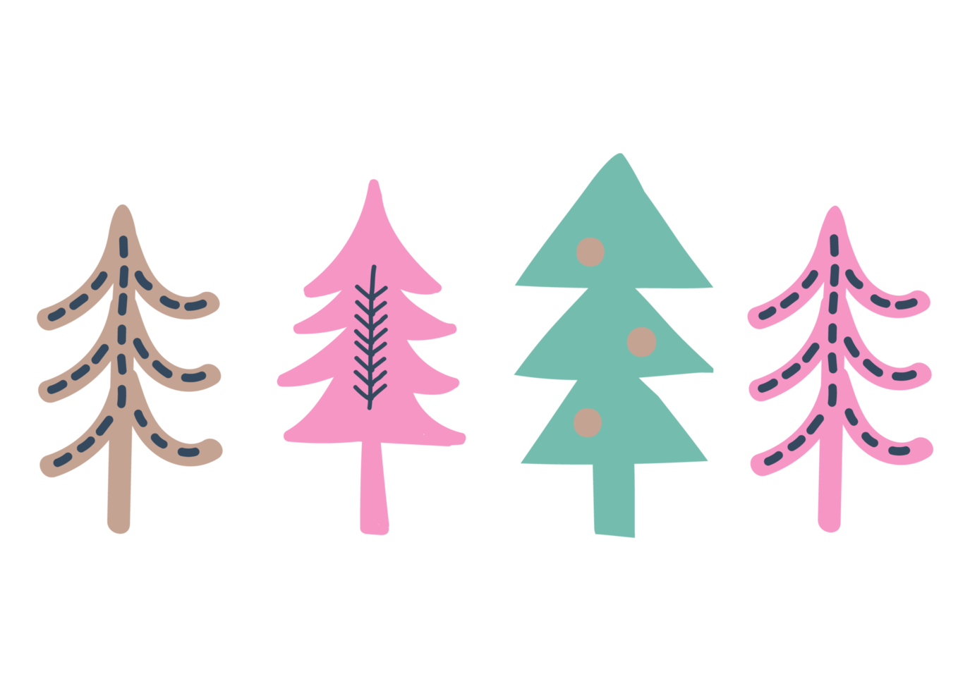 Kerstmis boom illustratie geïsoleerd Aan PNG transparant achtergrond