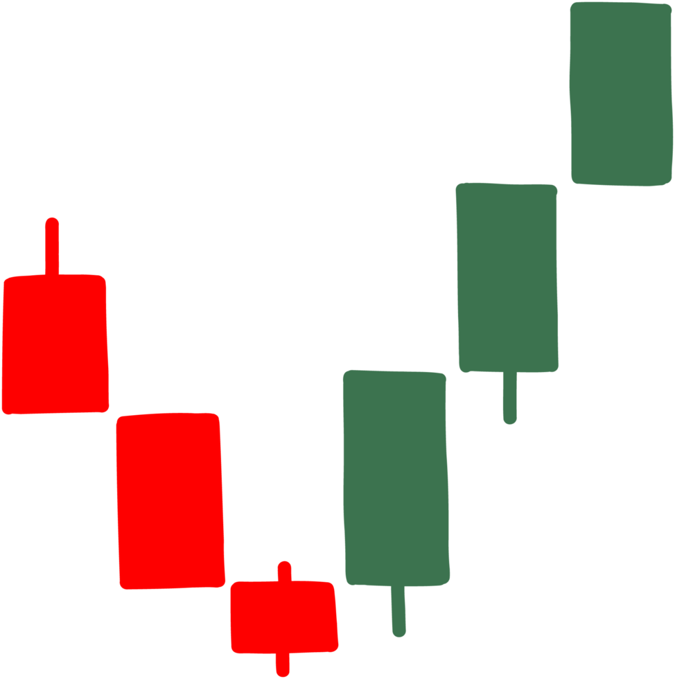 gráfico de preço de castiçal desenho à mão livre. png