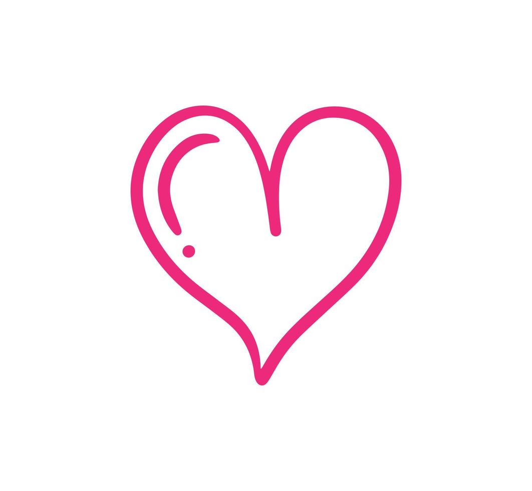 vector de diseño de icono dibujado a mano de amor.
