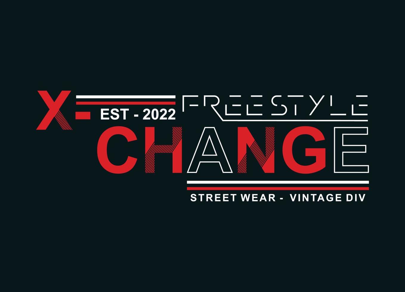 Exchange typography for print t shirt vector
