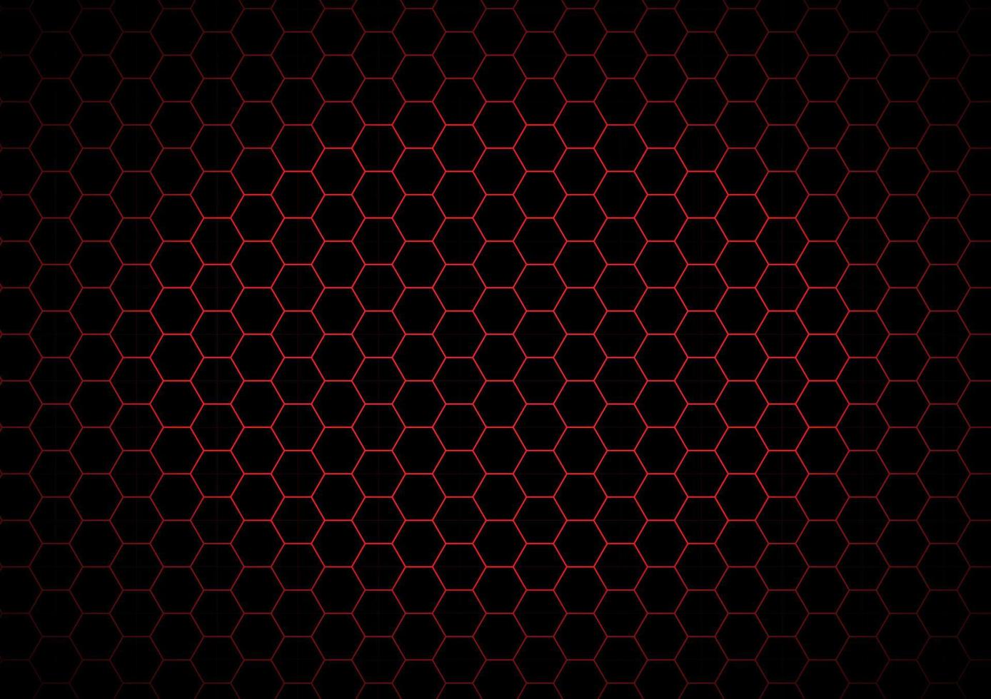 abstract background hexagonal gray and red color tone pattern vector illustration