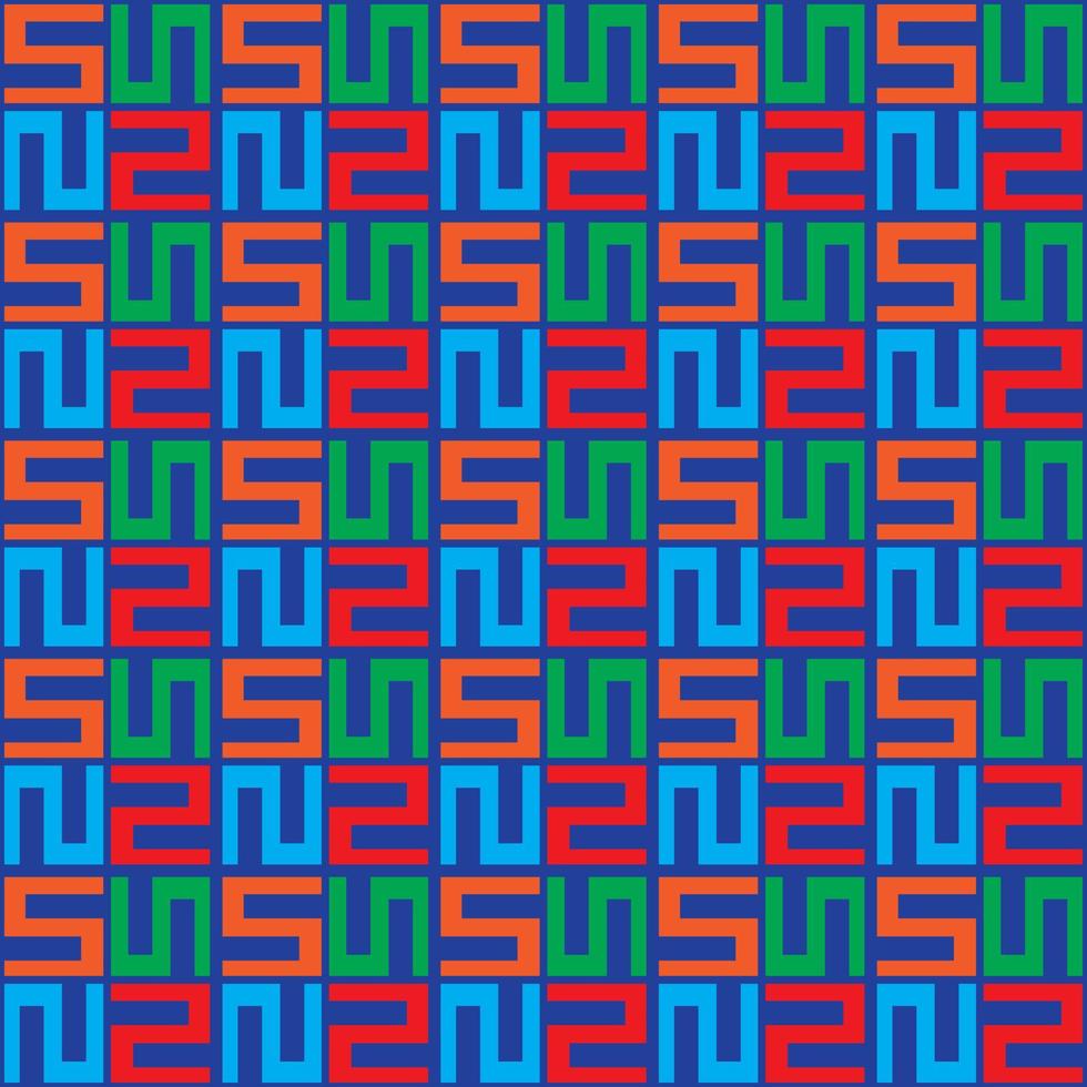 S icon pattern colorful seamless background vector