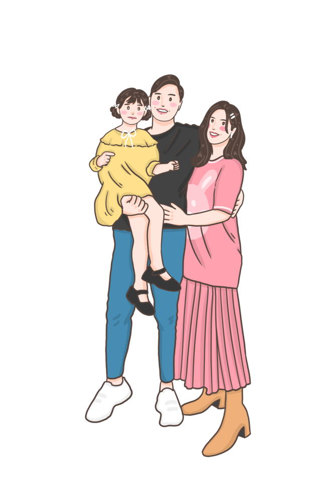Free familia feliz, padre, madre e hijo 15287640 PNG with Transparent  Background