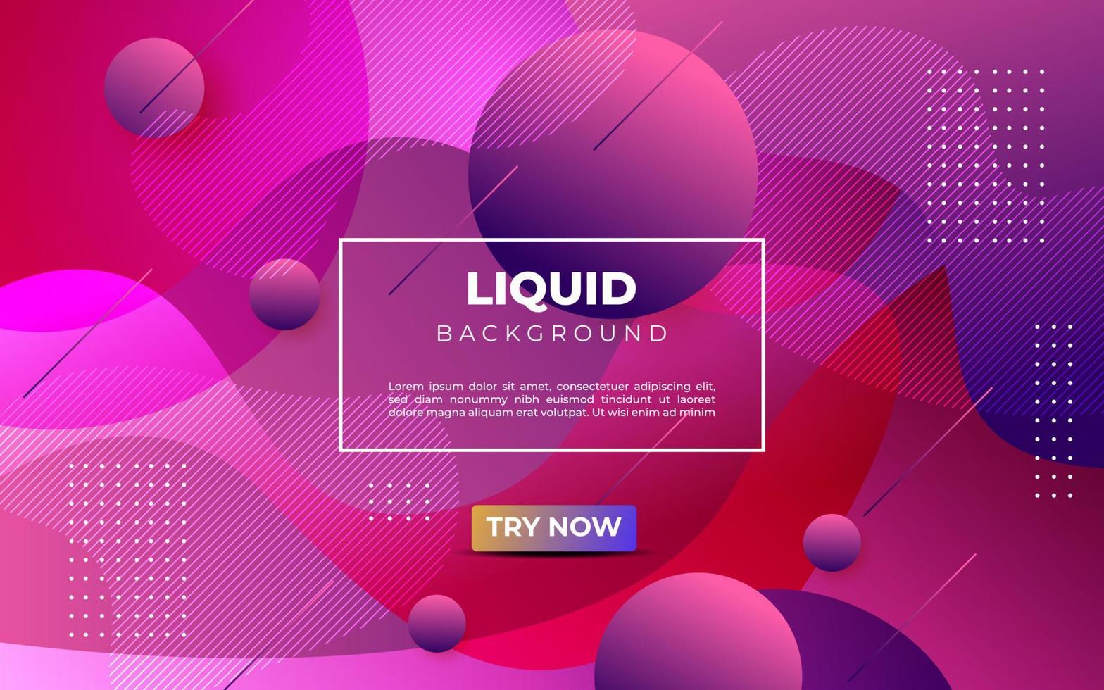 Abstract purple pink liquid gradient color background. Dynamic texture geometric element design with dots decoration. eps10 vector