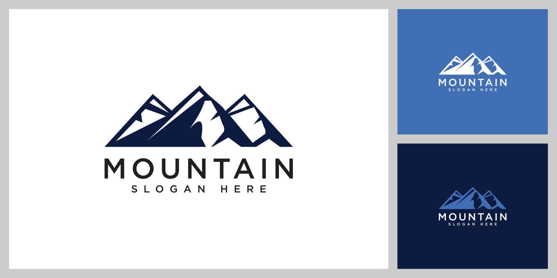 plantilla de diseño de vector de logotipo de montaña