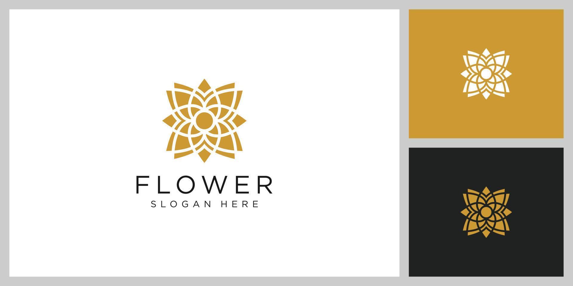 vector de plantilla de diseño de logotipo de naturaleza de flor