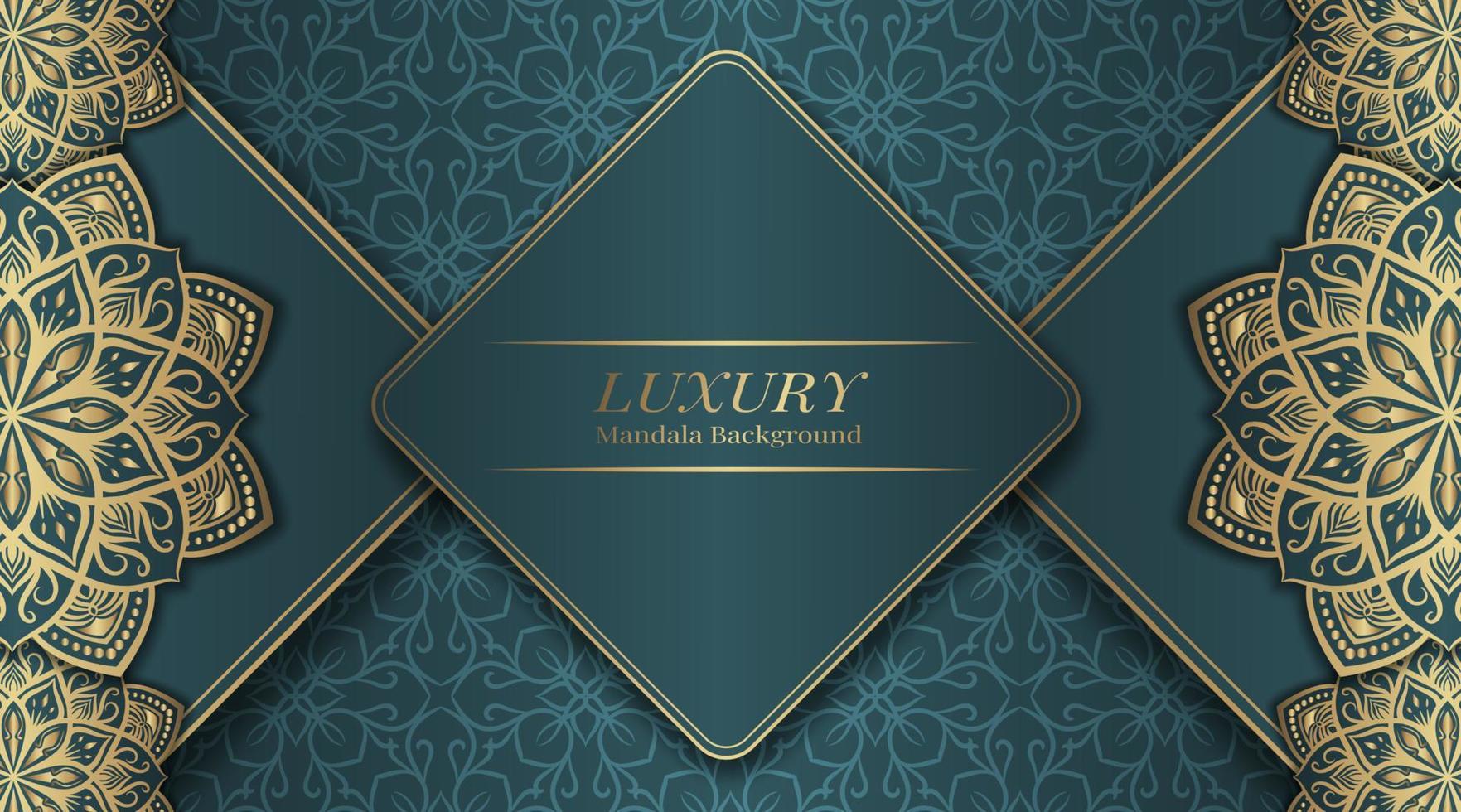 luxury background  with mandala ornament vector