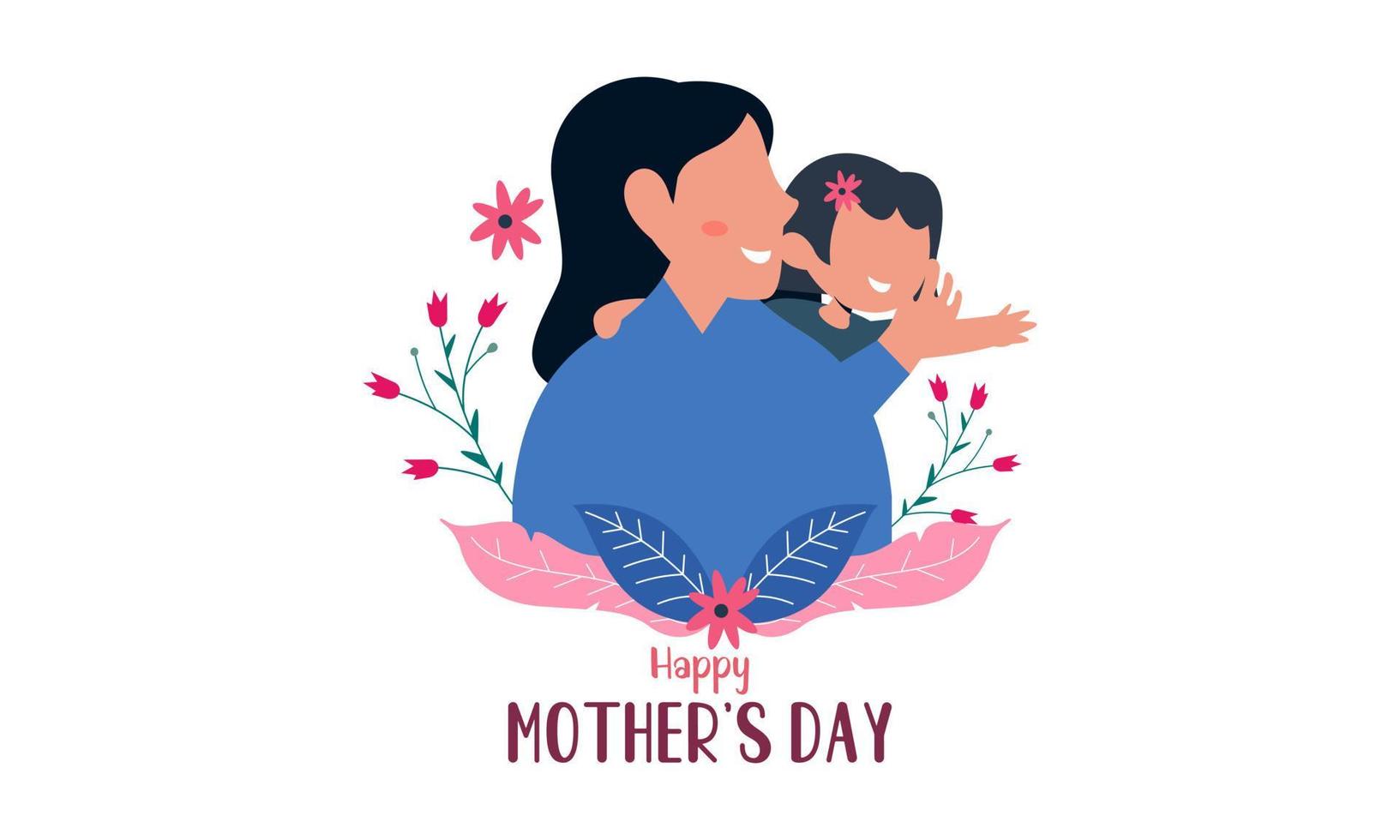 Mother's day concept illustration vector