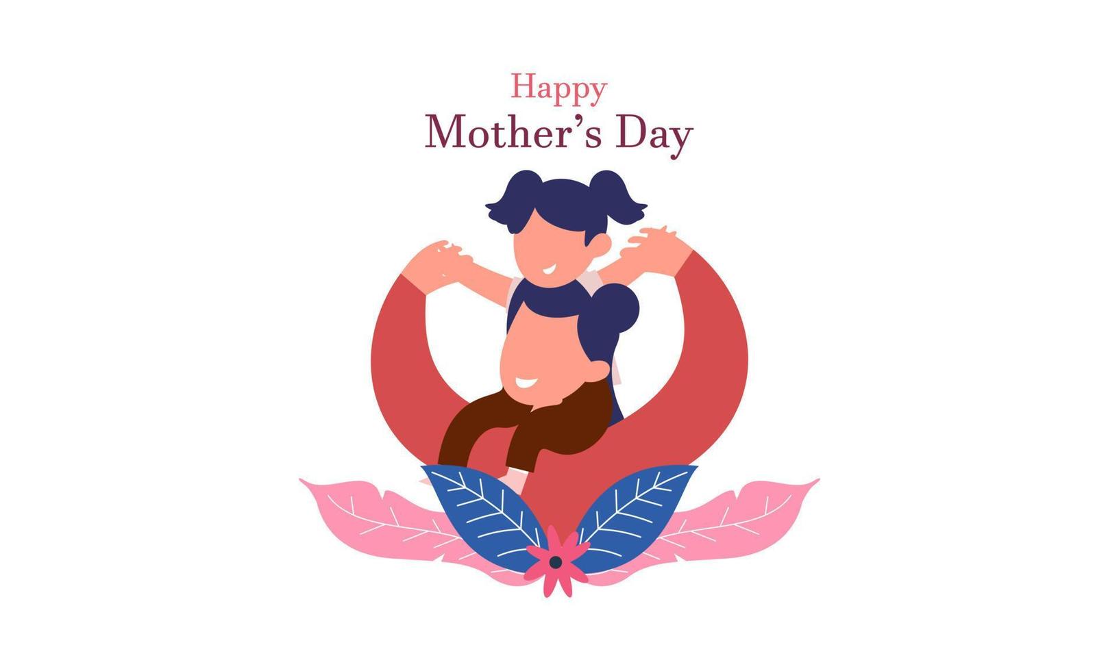 Mother's day concept illustration vector