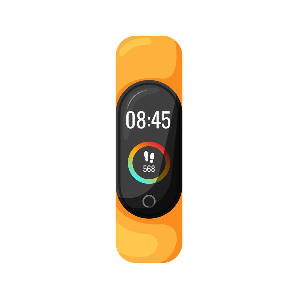 Fitness bracelet with a screen vector