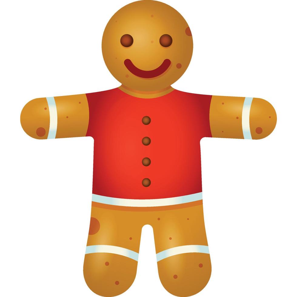 Gingerbread man cookies vector