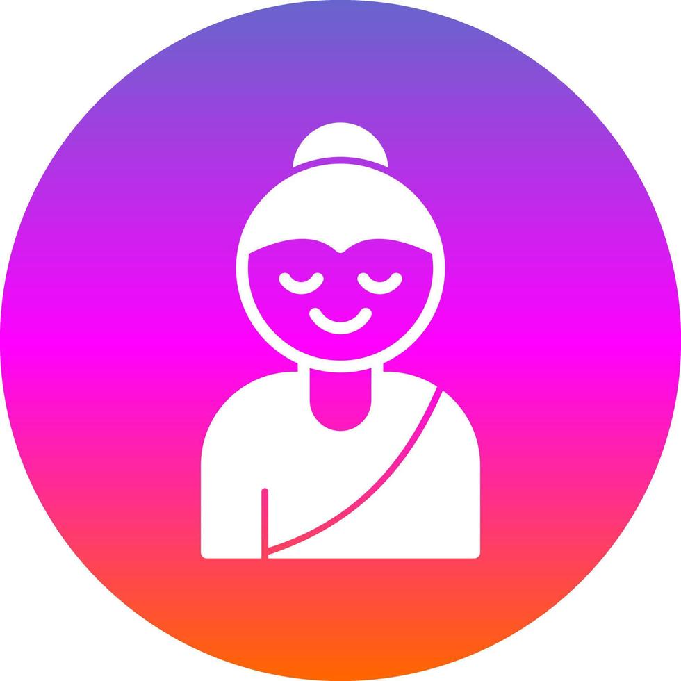 Buddha Vector Icon Design